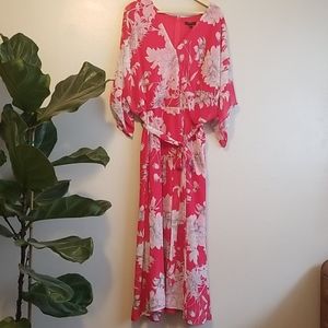 Long Floral Dress with Slit